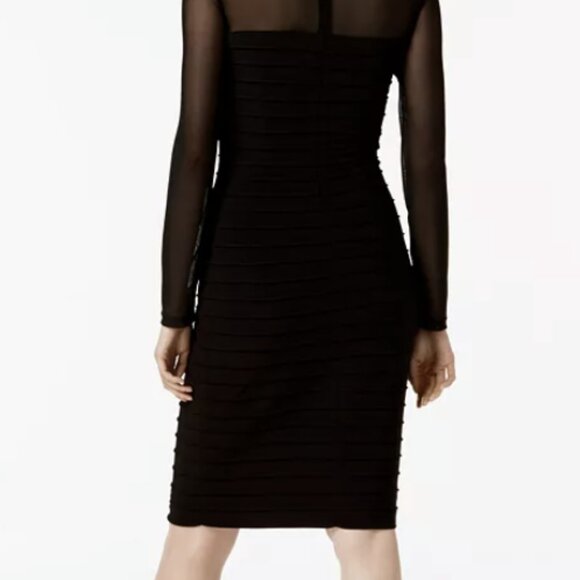 Ralph Lauren Black Mesh Panel Bandage Mini Dress – Size 4 - Picture 6 of 7